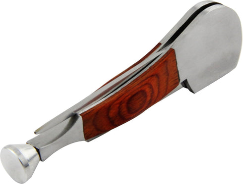 3 in 1 Stainless Steel and Rosewood Tobacco/Smoking Pipe Scraper Nozzle Cleaner Tamper Tool Set