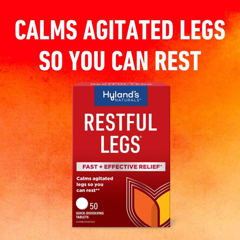 Hyland's Naturals Restful Legs Tablets, 50 Count for Natural Itching, Crawling, Tingling & Leg Jerk Relief
