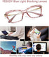 FEISEDY Crystal Cat Eye Glasses Frame, Blue Light Blocking Computer Eyewear B2500