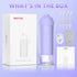 BESTEK Water Dental Flosser - Cordless Oral Irrigator with 4 Jet Tips, Rechargeable, Waterproof for Teeth Care (Violet)