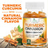 Turmeric Curcumin Gummies with Cinnamon & Ginger, 60 Vegan Non-GMO Capsules for Joint Support