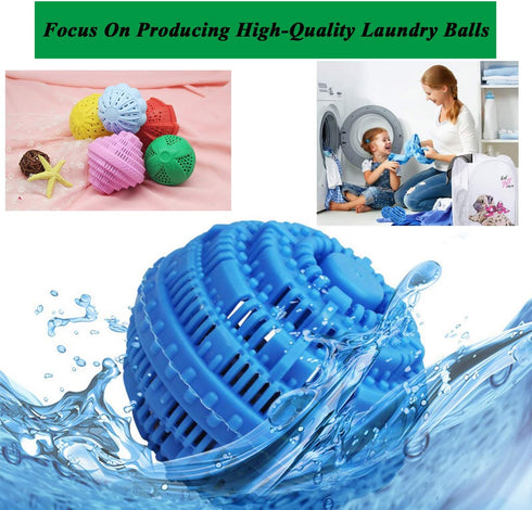 2Pcs Premium Washing Ball | Eco-Friendly Laundry Balls, 2000 Washing Cycle, Super Soft Shell, All Natural Detergent
