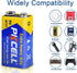 PKCELL 9V Carbon Zinc Battery for Smoke Detectors, Ultra Long-Lasting 6F22 Battery.