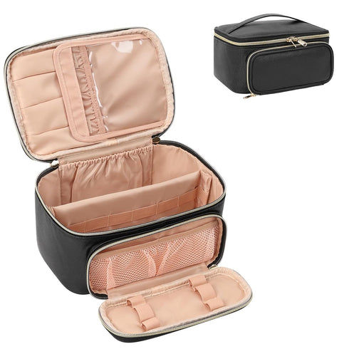 OCHEAL Makeup Bag, Large Multifunctional Organizer with Zipper Pouch for Women, Girls, and Cosmetics Storage