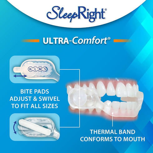 SleepRight Ultra-Comfort Dental Guard Mouth Guard, No Boil, Extra Strong for Teeth Grinding