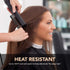 Professional 8.8 Inch Tail Comb - Black Carbon Fiber & Stainless Steel Pintail - Lightweight, Anti Static, Heat