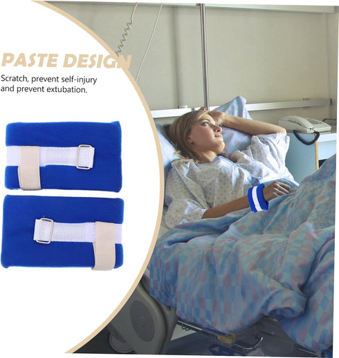 HAKIDZEL 2Pcs Belt for Hands and Feet Hospital Patient Strap with Quick Release Buckle for Seniors and Postoperative