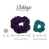 Motique Accessories Black Jumbo Velvet Scrunchie