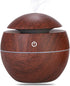 Ultrasonic Aroma Diffuser - Aroma Diffuser Dark Wood for Essential Oil -