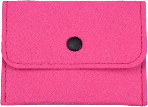 2 Pack Birth Control Pill Packet, 4" x 3" Privacy Protection Contraceptive Medicine Holder, Pink Pouch