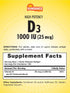 Sundance Vitamin D3 | 1000iu | 100 Softgels | High Potency Formula | Non-GMO and Gluten Free Supplement