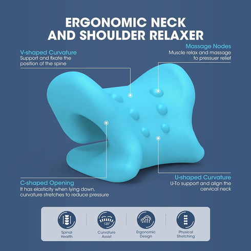ZAMAT Neck and Shoulder Relaxer with Magnetic Therapy Pillowcase, Chiropractic Pillows for Pain Relief, Cervical