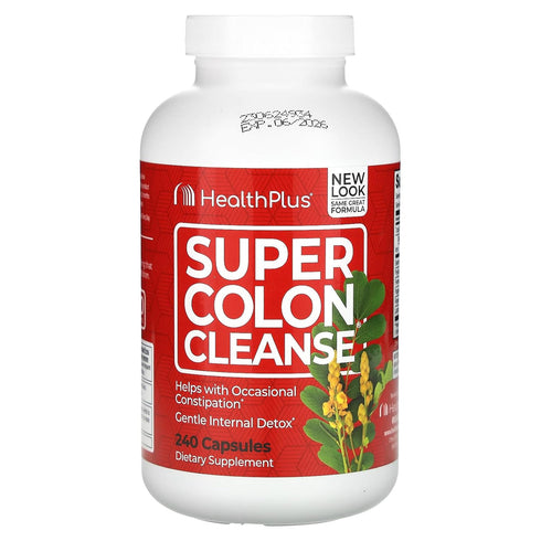 Health Plus Inc Super Colon Cleanse - 530 mg, 240 Capsules, Package may vary