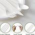 Heavy Duty Plastic Utensils Combo Set, Wrapped Silverware Variety Pack, 50 Disposable Forks, Spoons, Knives, Napkins,