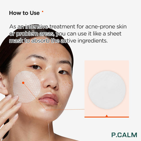 P.CALM Barrier Cycle Toner Pad 60 Pads | Korean Skincare Daily Toner Pads for Calming and Hydrating Sensitive Skin