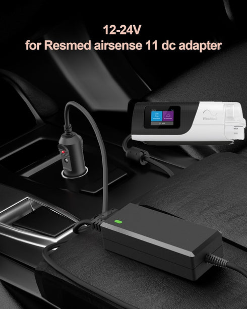 24V 2.71A DC Adapter for Resmed Airsense 11, Compatible with ResMed AirMini Air11 CPAP Machines Power Supply Charger