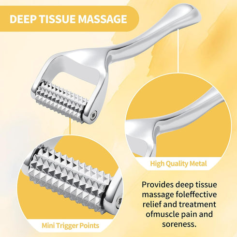 Running man Acupressure Roller,Acupuncture Roller for Muscle Pain Relief, Massage Roller-Deep Tissue Massage Tool