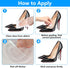 RUGLAMZHIP 6 Pairs Metatarsal Pads Women Mens, Ball of Foot Cushions for Women Heels, Metatarsal Foot Pads for High