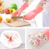 KINGFINGER 2 Pairs Reusable Dishwashing Gloves, PVC Waterproof Long Cuff Household Cleaning Gloves, Large