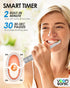 Voom Sonic Pro 3 Rechargeable Electric Toothbrush, Silver with Soft Dupont Nylon Bristles and 2-Minute Timer