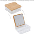 Simplify 3 Compartment Organizer with Bamboo Lid, Perfect for Jewelry, Cosmetics, Accessories, and Keepsake Storage