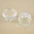 Pipe Screens - 4 pieces of 0.6 diameter glass 1/2 inch sieve filter bowl with acrylic box