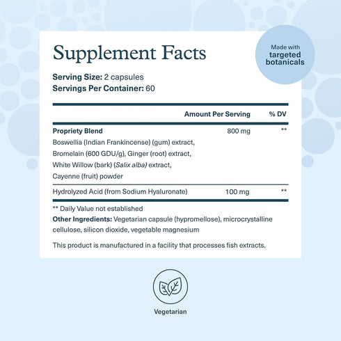 Youtheory Hyaluronic Acid Advanced Formula - Joint Support Supplement, 120 Vegetarian Capsules