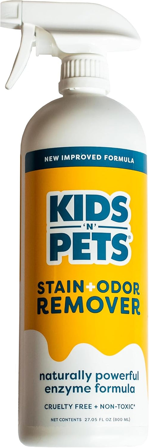 KIDS 'N' PETS Instant All-Purpose Stain & Odor Remover - 27 fl oz, Non-Toxic & Child Safe, Multi-Color
