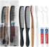 100pcs Disposable Toothbrushes with Toothpaste and Comb Floss Individually Wrapped, 4-in-1 Bulk Kit for Homeless,