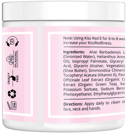 KissRedE Anti Aging Face Cream - Best Anti Wrinkle Moisturizer for Face, Hands, Neck - Reduce Fine Lines, Puffy Eyes