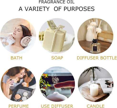 15PCS Essential Oils Gift Set - Premium Quality Essential Oils for Aromatherapy Diffuser, Yoga, Soap Candle Making - 5ml