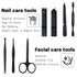 Manicure Set Pedicure Kit, 32 in 1 Professional Nail Clippers Set for Women, Travel Case Included (Red, 7 pieces)
