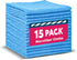 TEAWOO Microfiber Cleaning Cloths-15 Pack, Cleaning Rags, Microfiber Towels for Cars, Home Blue