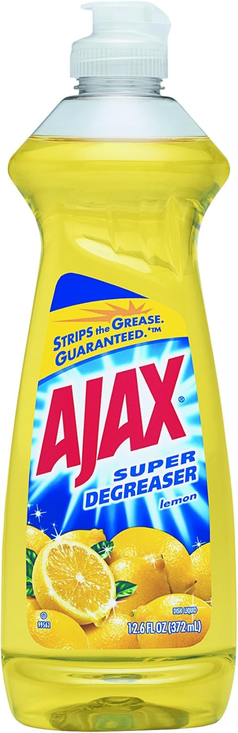 Ajax Super Degreaser Dish Liquid, Lemon, 12.6 oz