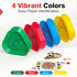LEAFORIA 4 Pack (4 Playing Card Holders - Triangle Hands Free Card Holder for Kids, Adults, Seniors | Plastic Card