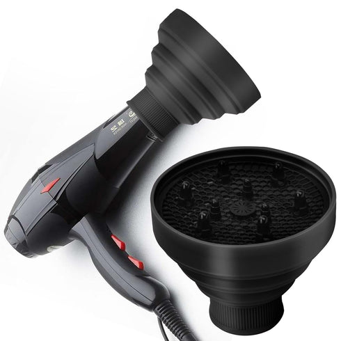 WAJIAYON Universal Collapsible Hair Dryer Diffuser Attachment - Lightweight Portable Travel Tool, Fits Most Blow Dryers