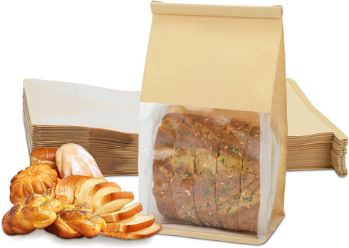 Zalaxt 50 Pack Bread Bags for Homemade Bread,3 Sizes (Small,Medium,Large)-Reusable Butter Bags for