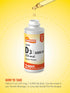Vitamin D3 5000 IU (125mcg) | Essential Liquid Drops | Vegetarian, Non-GMO, Gluten Free Supplement by Sundance