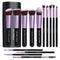 BS-MALL Makeup Brushes, Premium Synthetic Foundation Powder Concealers, Eye Shadows, 14 Pcs Purple