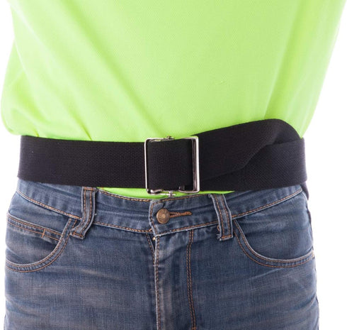 COW&COW Transfer and Gait Belt with Metal Buckle for Caregiver Nurse, 2 inch Black, 72"