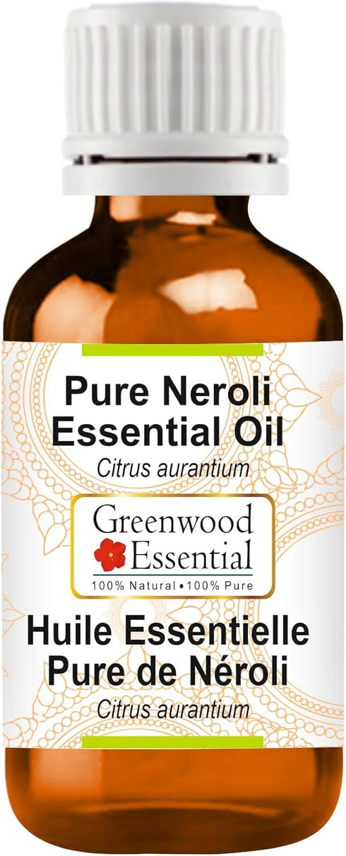 Pure Neroli Essential Oil, Citrus aurantium, Steam Distilled, 15ml (0.50 oz)