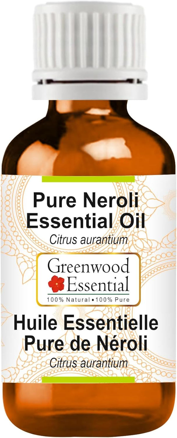 Pure Neroli Essential Oil, Citrus aurantium, Steam Distilled, 15ml (0.50 oz)
