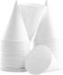 Avant Grub Eco-Friendly Wax-Free White Rolled Rim Paper Cone Drinking Cup, 250Pk for Shaved Ice, Office Water Coolers