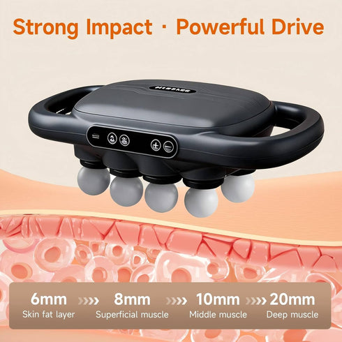 LOVMASSG 16-Head Set, 9 Massage Gun Deep Tissue Percussion Massager, Electric Muscle Massager with Adjustable Speeds