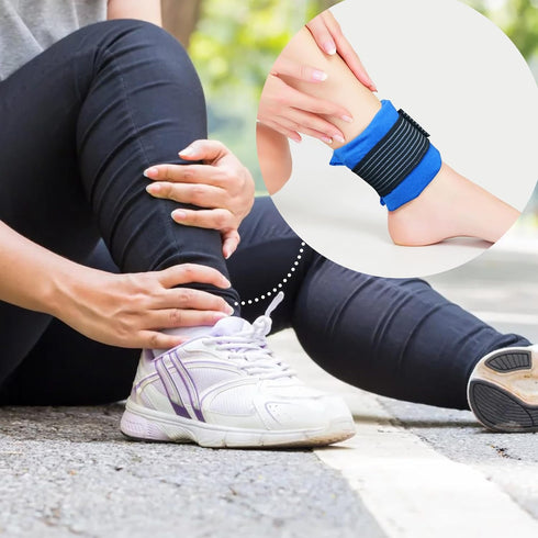 Reusable Soft Gel Ice Pack Wrap for Injuries, Flexible Hot Cold Pack for Neck, Shoulder, Knee, Ankle, Wrist, Foot,