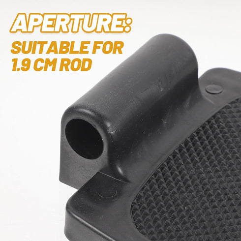 1.9cm Artibetter Universal Wheelchair Footplates Pair Hole Heavy Duty Plastic Pedals Stable Footrest for Patient