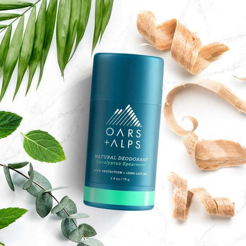 Oars + Alps Aluminum Free Deodorant for Men and Women, Vegan Eucalyptus Spearmint, 1 Pack, 2.6 Oz