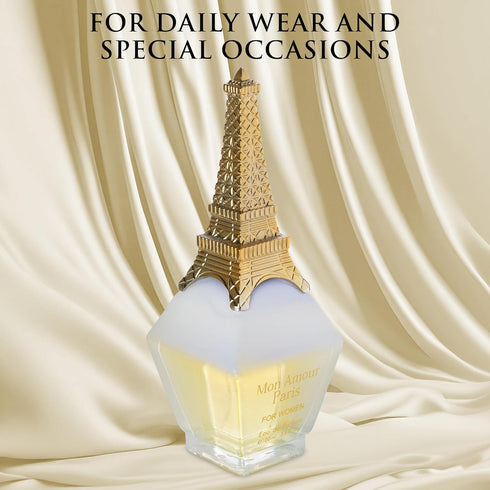 Mon Amour Paris Eau De Parfum for Women - Floral & Fruity - Classy & Elegant Fragrance with Ylang-Ylang, Damascus Rose,