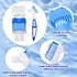 Patelai 2 Denture Cases with Cleaner Brushes, Travel Retainer Case, Dentures Container, Braces Pacifier Storage