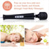 MASANIU 10 Settings Massager with Pulse Strong Vibration for Women,Personal Total Body Therapy Massager (Black)